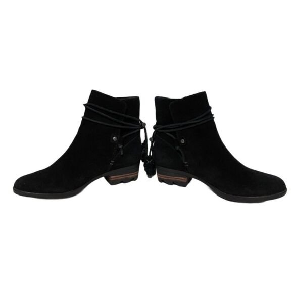 SOREL Farah Short Suede Tassel Booties 7 - Picture 5 of 10